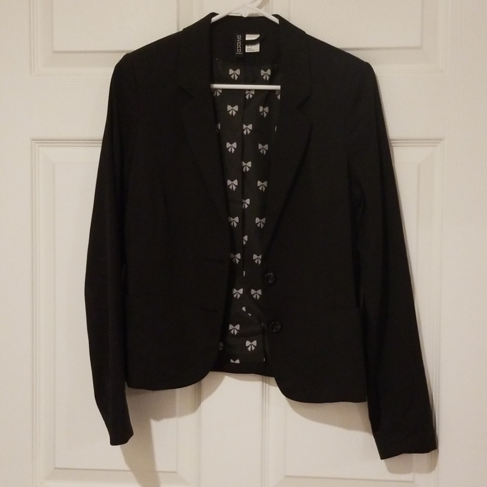 H&M black blazer size 10
